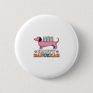 Macaron Rond 5 Cm Conception de T-shirt pour chien avec Menorah de D