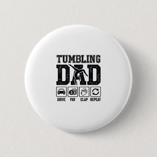 Macaron Rond 5 Cm Conception de T-shirt Tumbling Dad Drive Pay Clap