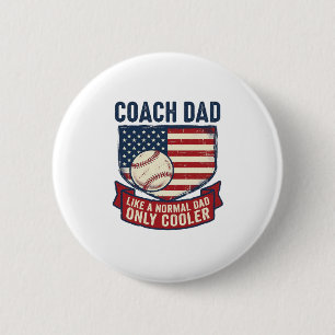 Macaron Rond 5 Cm Conception de T-Shirt Vintage Patriotique de Baseb