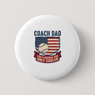 Macaron Rond 5 Cm Conception de T-Shirt Vintage Patriotique de Baseb