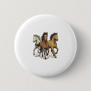 Macaron Rond 5 Cm Conception de vecteur d'art de chevaux de course v