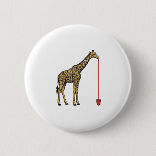 Macaron Rond 5 Cm Conception de vecteur de paille à boire de girafe 