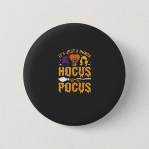 Macaron Rond 5 Cm Conception de vecteur de sorcière de Hocus Pocus H