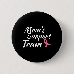 Macaron Rond 5 Cm Conception du cancer du sein Moms Soutien de l'équ