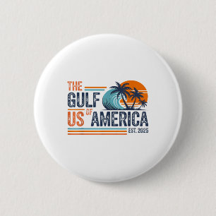 Macaron Rond 5 Cm Conception Du Golfe Des États-Unis - Golfe Des Éta