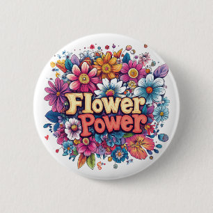 Macaron Rond 5 Cm Conception dynamique de l'énergie des fleurs avec 