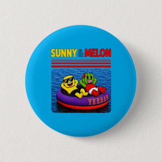 Macaron Rond 5 Cm Conception Enfants Melon Ensoleillé