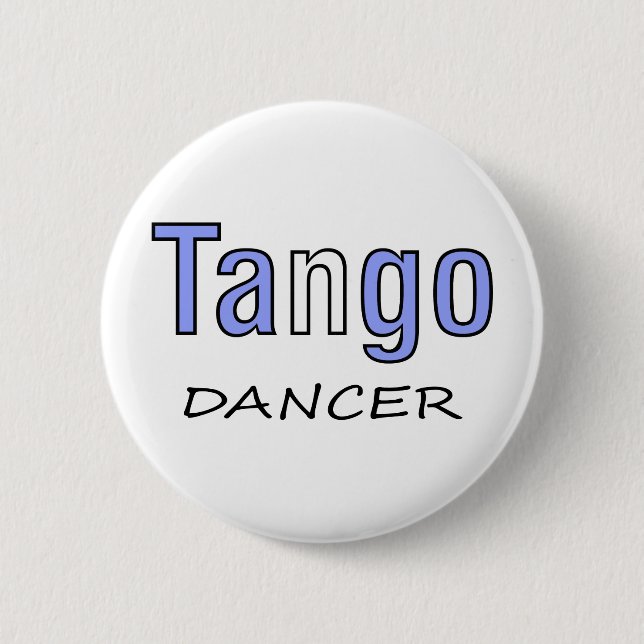 Macaron Rond 5 Cm Conception exclusive de danseur de tango ! (Devant)