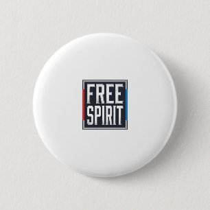 Macaron Rond 5 Cm Conception Graphique Boîte Esprit Libre Patriotiqu