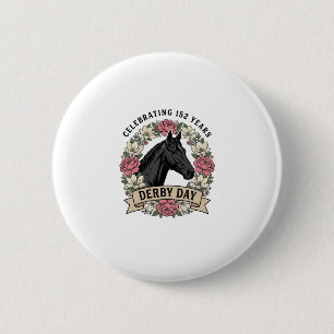 Macaron Rond 5 Cm Conception graphique de cheval de feu de gravure v