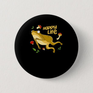 Macaron Rond 5 Cm Conception minimale essentielle de grenouille heur