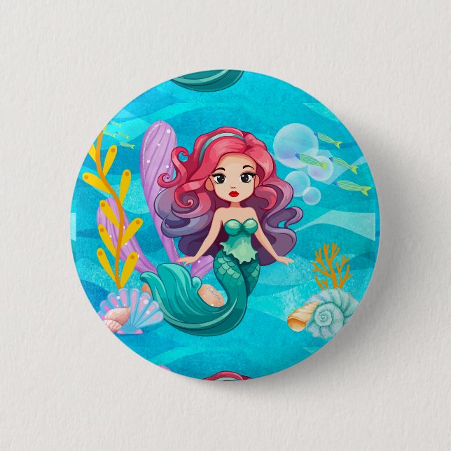 Macaron Rond 5 Cm Conception mystique (Devant)