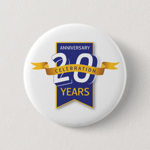 Macaron Rond 5 Cm Conception pour le 20e anniversaire