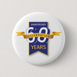 Macaron Rond 5 Cm Conception pour le 60e anniversaire