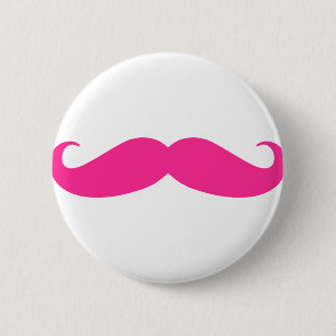 Macaron Rond 5 Cm Conception rose de Stache de moustache