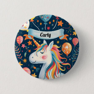 Macaron Rond 5 Cm Conception Unicorne pour enfants