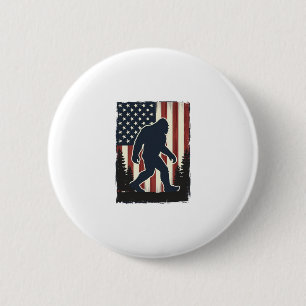 Macaron Rond 5 Cm Conception vectorielle de forêt de drapeau américa