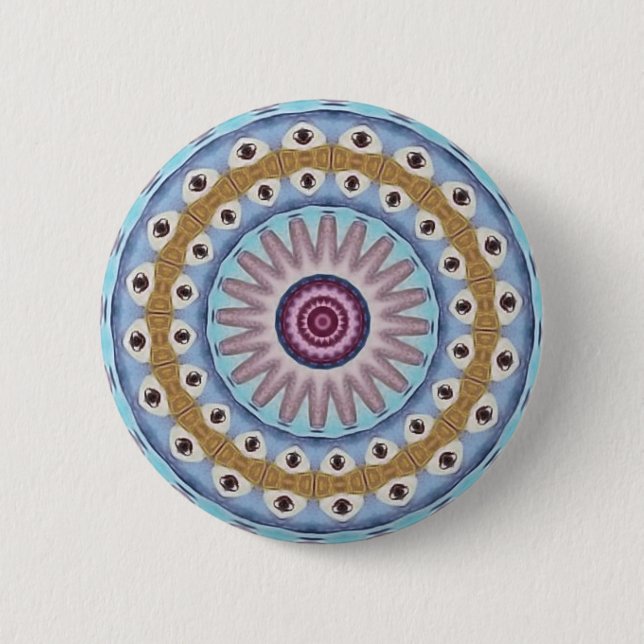 Macaron Rond 5 Cm Conception visuelle de prière (Devant)