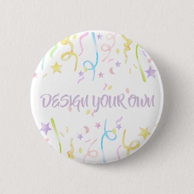 Macaron Rond 5 Cm Concevez vos propres confettis de fête (Devant)