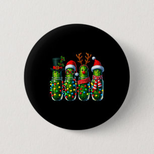 Macaron Rond 5 Cm Concombre de Noël Pots de Concombre de Fêtes Père 