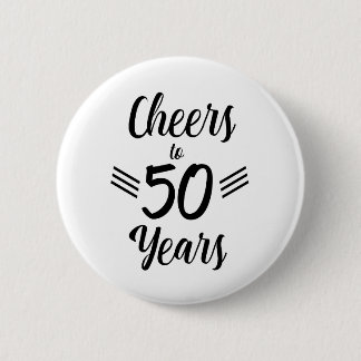 Macaron Rond 5 Cm Concours à 50 ans Anniversaire