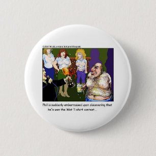 Macaron Rond 5 Cm Concours du T-Shirt Mouillé Contestant Cadeaux et