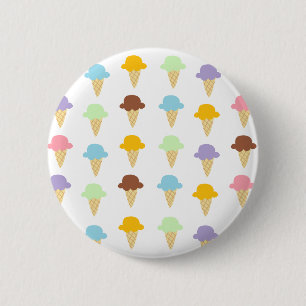 Macaron Rond 5 Cm Cônes colorés de glace