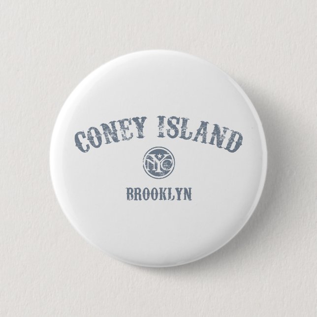 Macaron Rond 5 Cm Coney Island (Devant)