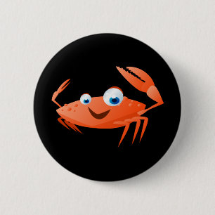 Macaron Rond 5 Cm Connor le crabe