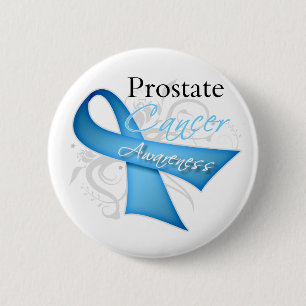 Macaron Rond 5 Cm Conscience de cancer de la prostate de ruban