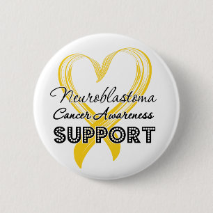 Macaron Rond 5 Cm Conscience de Cancer de neuroblastome de soutien