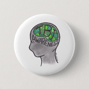 Macaron Rond 5 Cm Conscience de TBI