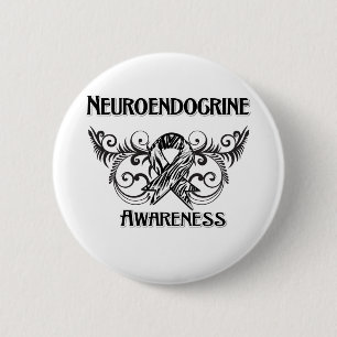 Macaron Rond 5 Cm Conscience neuroendocrine de Cancer