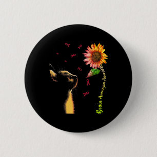 Macaron Rond 5 Cm Conscience Tournesol Anévrisme Cérébral 