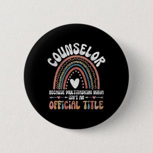 Macaron Rond 5 Cm Conseiller d'orientation scolaire Thérapeute Éduca