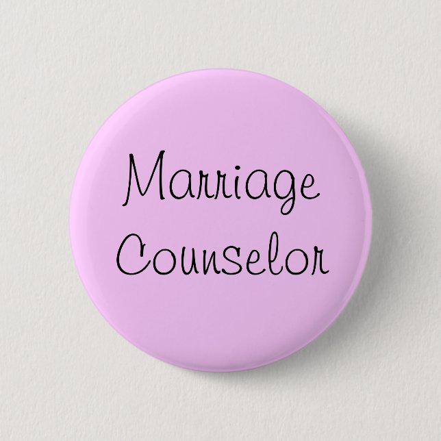 Macaron Rond 5 Cm "Conseiller matrimonial" Pin (Devant)