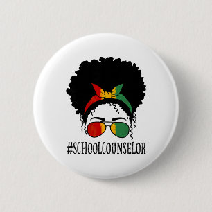 Macaron Rond 5 Cm Conseiller Scolaire Femmes Africaines Chignon Déso
