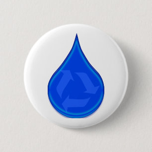 Macaron Rond 5 Cm Conservez et sauvez l'eau