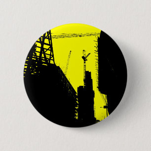 Macaron Rond 5 Cm Constructions - Jaune