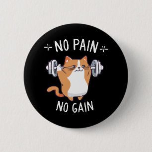 Macaron Rond 5 Cm Construisons du Muscle ! C'est l'heure de la gym !