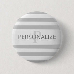 Macaron Rond 5 Cm Contemporain Faux Argent Ombre Gris