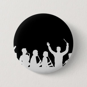 Macaron Rond 5 Cm Contour de blanc de conducteur et de bande sur le