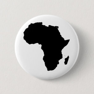 Macaron Rond 5 Cm Contour de l'Afrique