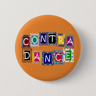 Macaron Rond 5 Cm Contre le bouton de la danse II