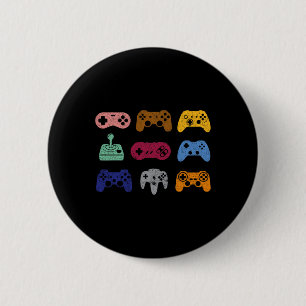 Macaron Rond 5 Cm Contrôle vidéo contrôleur console de jeu de contrô