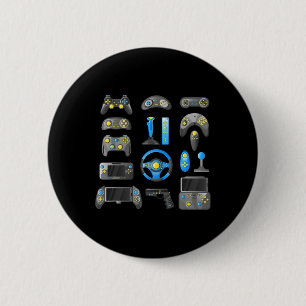 Macaron Rond 5 Cm Contrôleur Game Contrôle Toutes Les Choses Jeu Vid