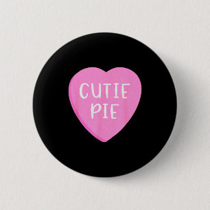Macaron Rond 5 Cm Conversation Candy Heart Cutie Pie Saint-Valentin