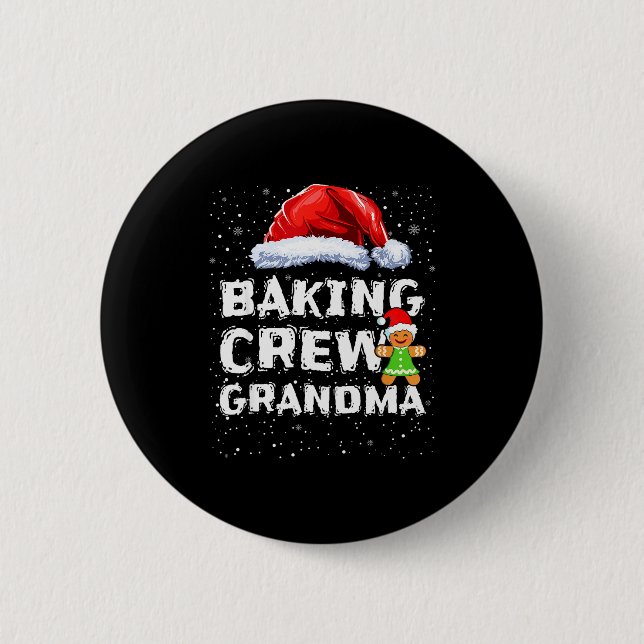 Macaron Rond 5 Cm Cookie Baking Crew Shirt Grandma Matching Christma (Devant)