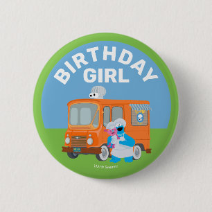 Macaron Rond 5 Cm Cookie Monster Food Truck Anniversaire Fille