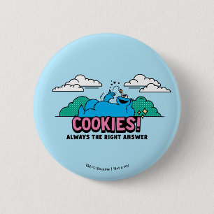 Macaron Rond 5 Cm Cookie Monster   Les cookies sont toujours la bonn
